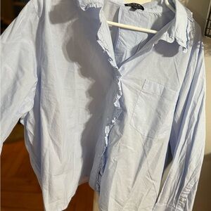 J. Crew Light Blue Women's Button Down Shirt